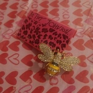 Betsey Johnson bee pin.